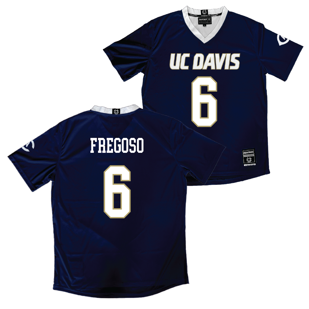 UC Davis Women's Navy Soccer Jersey - Leslie Fregoso | #6