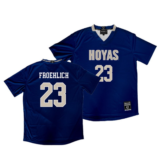 Georgetown Women's Soccer Navy Jersey - Lily Froehlich