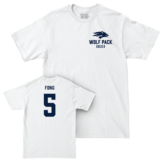 Nevada Women's Soccer White Logo Comfort Colors Tee  - Sydnie Fong