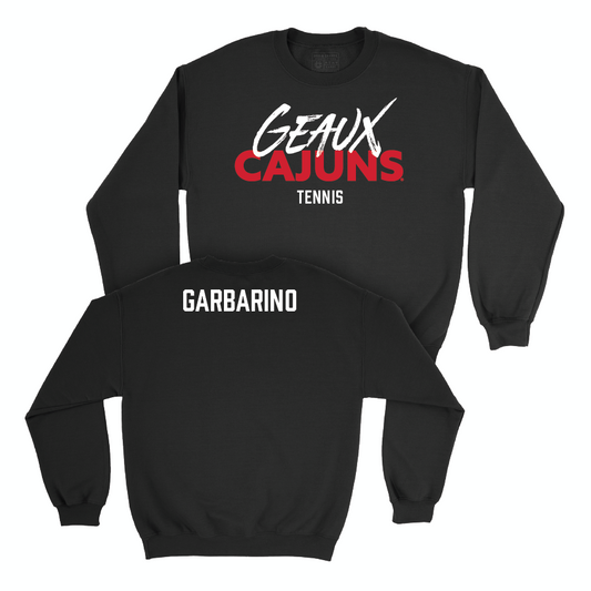Louisiana Men's Tennis Black Geaux Crew  - Thomas Garbarino