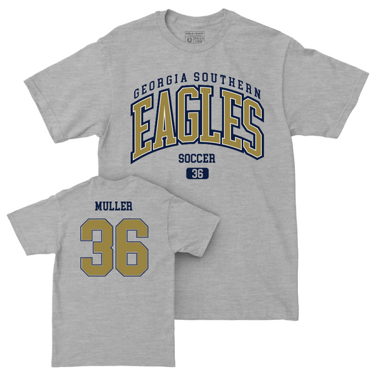 Georgia Southern Men's Soccer Sport Grey Arch Tee - Andrew Muller Youth Small