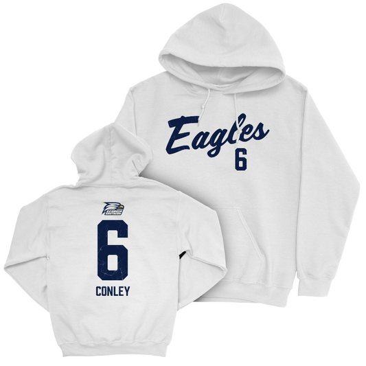 Georgia Southern Women's Soccer White Script Hoodie - Brianna Conley Youth Small