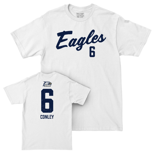 Georgia Southern Women's Soccer White Script Comfort Colors Tee - Brianna Conley Youth Small