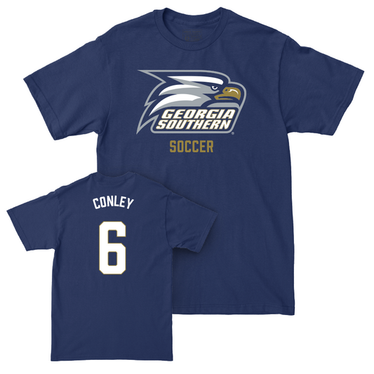 Georgia Southern Women's Soccer Navy Staple Tee - Brianna Conley Youth Small