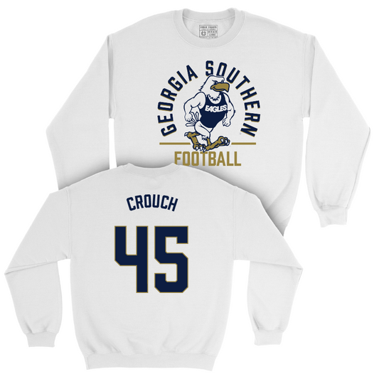 Georgia Southern Football White Classic Crew - Chris Crouch Youth Small