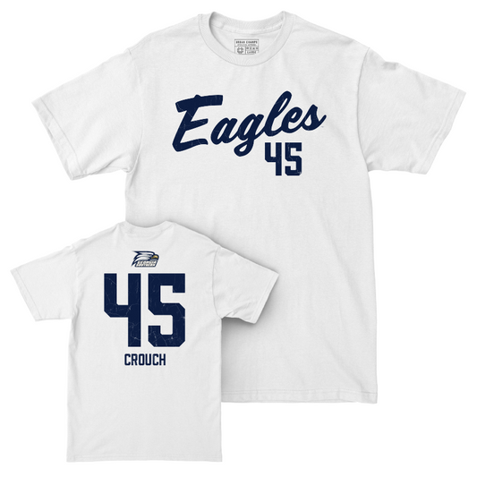 Georgia Southern Football White Script Comfort Colors Tee - Chris Crouch Youth Small