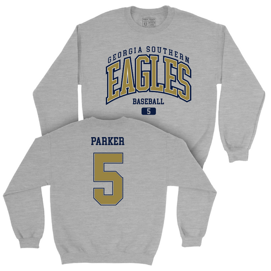 Georgia Southern Baseball Sport Grey Arch Crew - Cade Parker Youth Small