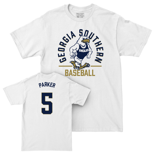 Georgia Southern Baseball White Classic Comfort Colors Tee - Cade Parker Youth Small
