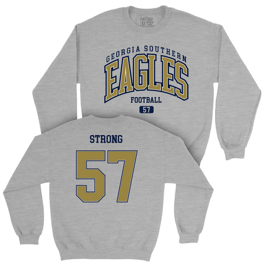 Georgia Southern Football Sport Grey Arch Crew - Chandler Strong Youth Small