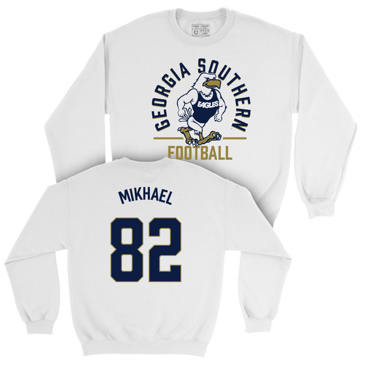 Georgia Southern Football White Classic Crew - JP Mikhael Youth Small