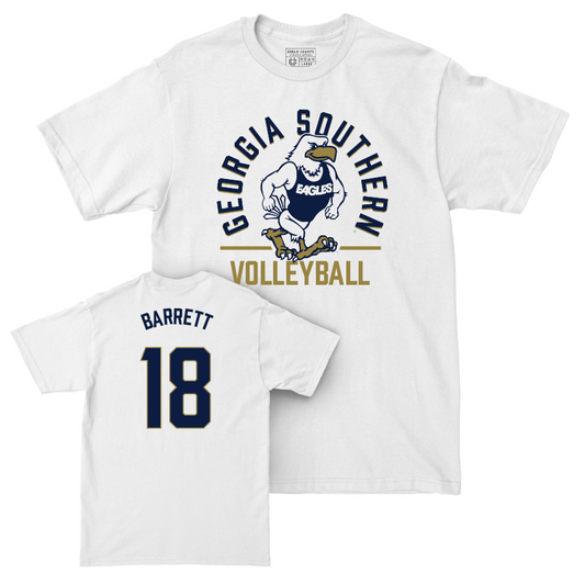 Georgia Southern Women's Volleyball White Classic Comfort Colors Tee - Kirsten Barrett Youth Small