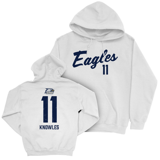 Georgia Southern Women's Volleyball White Script Hoodie - Kayla Knowles Youth Small
