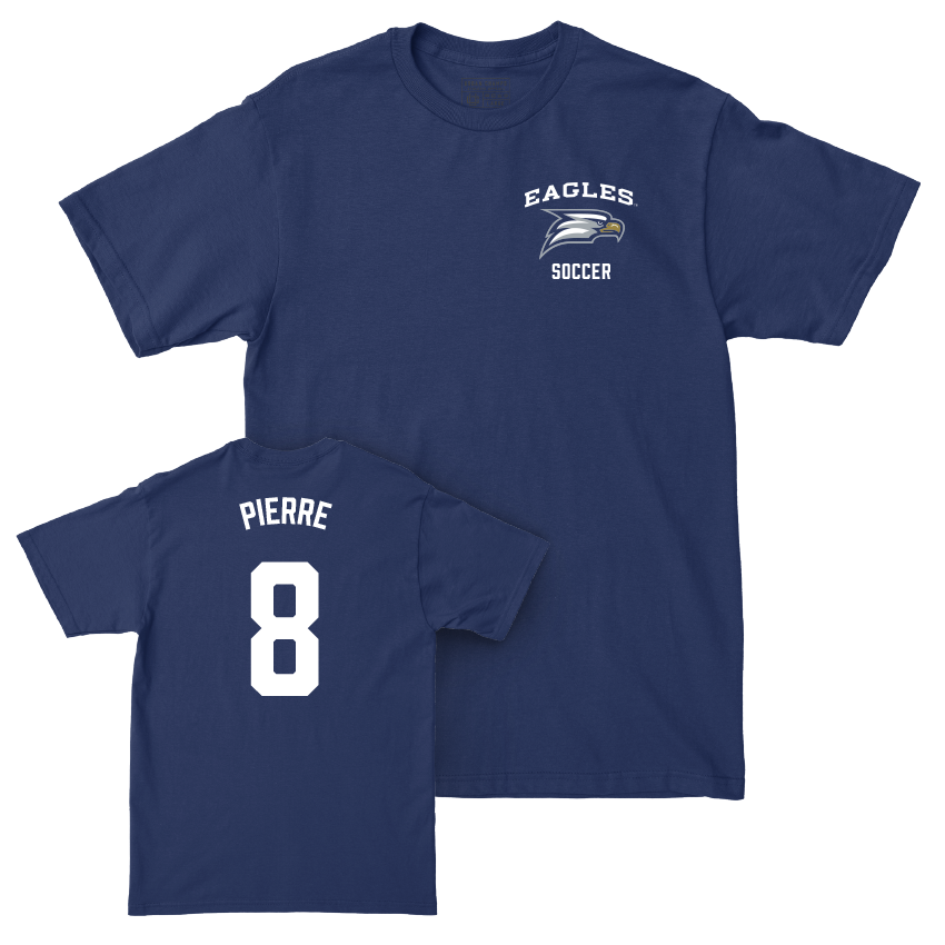 Georgia Southern Men's Soccer Navy Logo Tee - Kevin Pierre Youth Small
