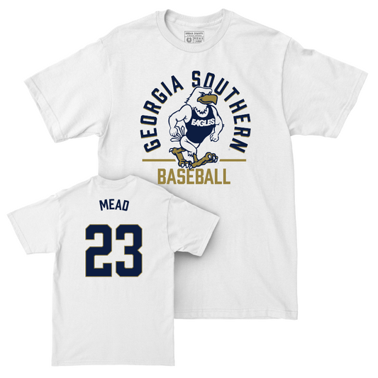 Georgia Southern Baseball White Classic Comfort Colors Tee - Landry Mead Youth Small