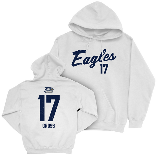 Georgia Southern Baseball White Script Hoodie - Mitchell Gross Youth Small