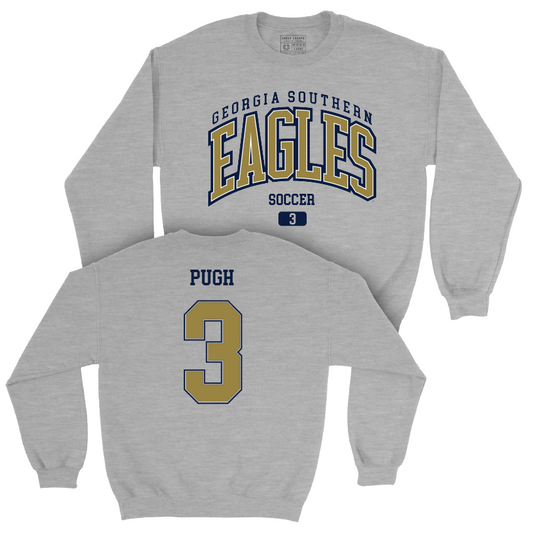 Georgia Southern Women's Soccer Sport Grey Arch Crew - Meredith Pugh Youth Small
