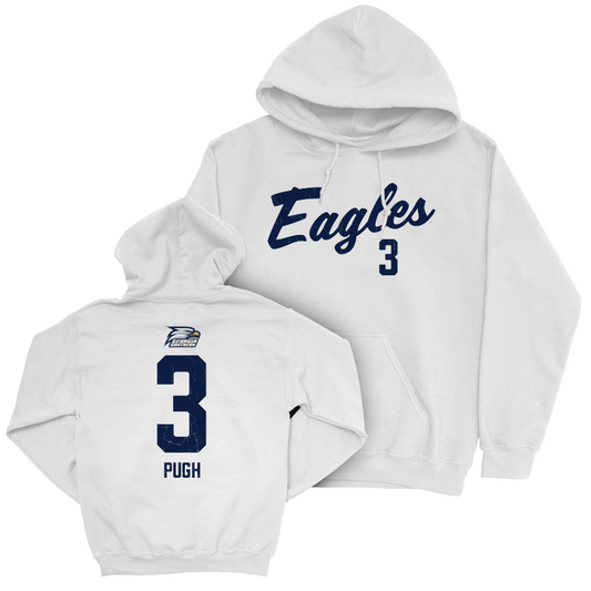 Georgia Southern Women's Soccer White Script Hoodie - Meredith Pugh Youth Small