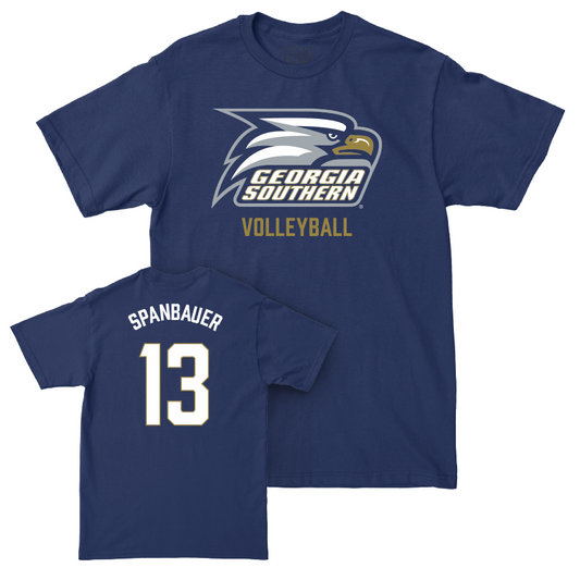 Georgia Southern Women's Volleyball Navy Staple Tee - Paige Spanbauer Youth Small