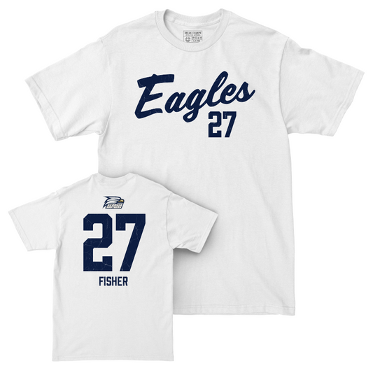 Georgia Southern Baseball White Script Comfort Colors Tee - Ty Fisher Youth Small