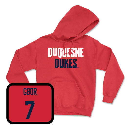 Duquesne Football Red Dukes Hoodie - Dayvia Gbor