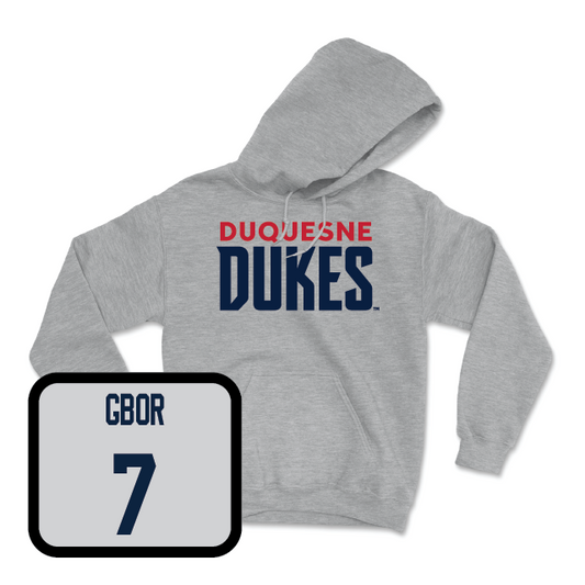 Duquesne Football Sport Grey Lock Hoodie - Dayvia Gbor