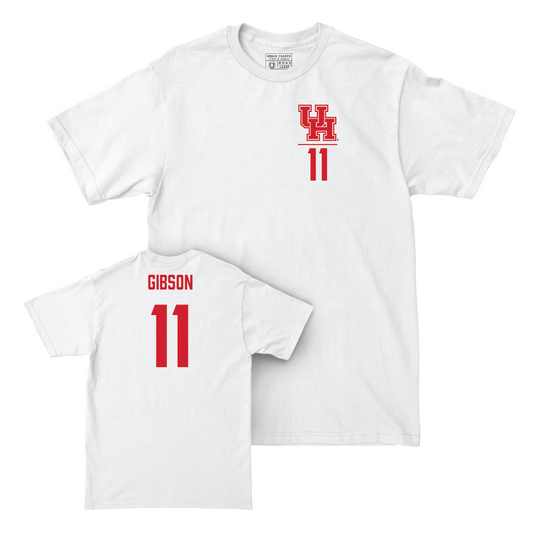 Houston Women's Soccer White Logo Comfort Colors Tee   - Jada Gibson