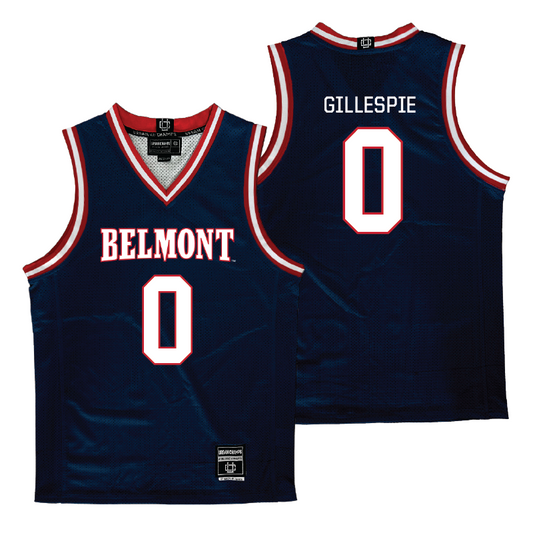 Belmont Men's Basketball Navy Jersey - Jakobi Gillespie | #0