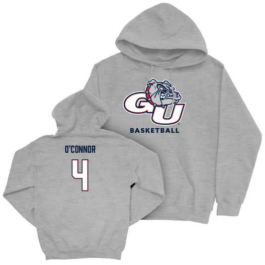 Gonzaga Women's Basketball Sport Grey Classic Hoodie - Claire O’Connor Small