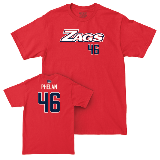 Gonzaga Baseball Red Zags Tee - Jace Phelan Small
