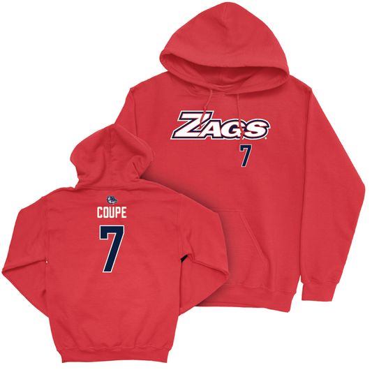Gonzaga Baseball Red Zags Hoodie - Max Coupe Small