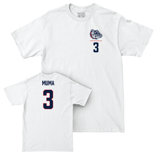 Gonzaga Women's Basketball White Logo Comfort Colors Tee - Payton Muma Small