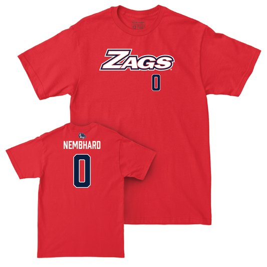 Gonzaga Men's Basketball Red Zags Tee - Ryan Nembhard Small