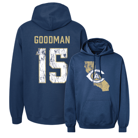 UC Davis Men's Soccer Navy State Hoodie - Cason Goodman