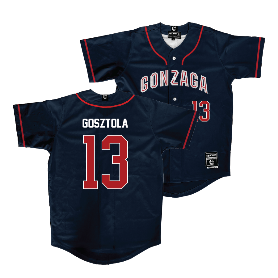 Gonzaga Baseball Navy Jersey  - Miles Gosztola