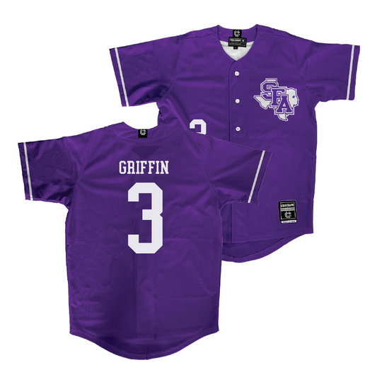 SFA Baseball Purple Jersey - Colton Griffin | #3