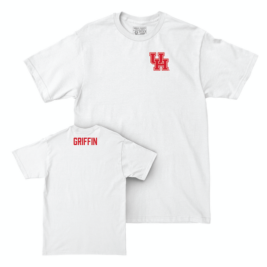 Houston Women's Track & Field White Logo Comfort Colors Tee   - Genesis Griffin