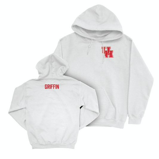 Houston Women's Track & Field White Logo Hoodie   - Genesis Griffin