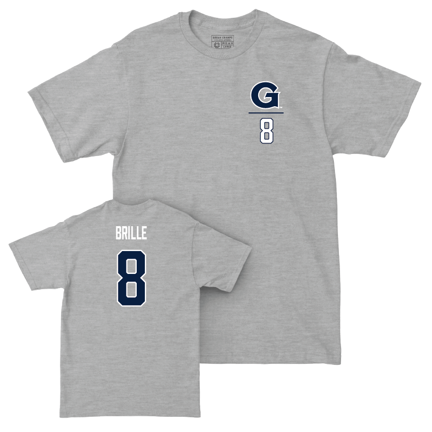 Georgetown Lacrosse Sport Grey Logo Tee - Amanda Brille Youth Small