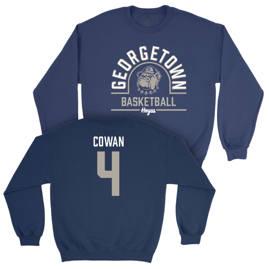 Georgetown Women's Basketball Navy Classic Crew - Alexandra Cowan Youth Small