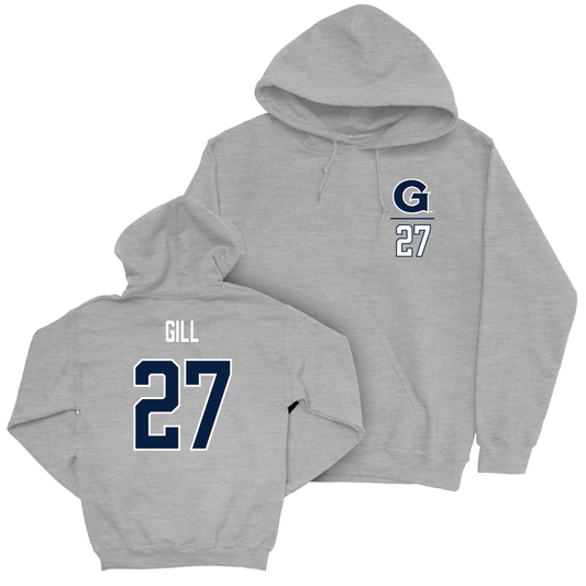 Georgetown Field Hockey Sport Grey Logo Hoodie - Anna Gill Youth Small