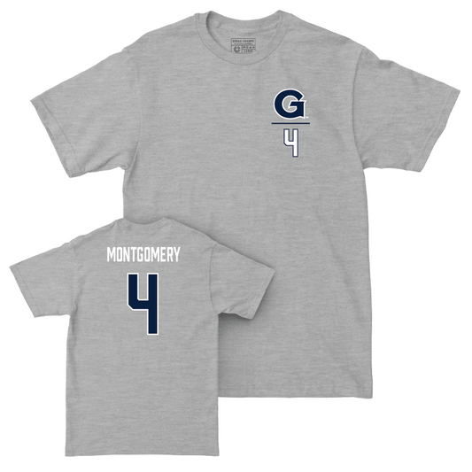Georgetown Men's Basketball Sport Grey Logo Tee - Austin Montgomery Youth Small