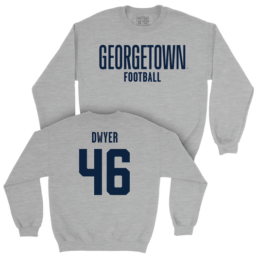 Georgetown Football Sport Grey Wordmark Crew - Brian Dwyer Youth Small