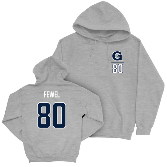 Georgetown Football Sport Grey Logo Hoodie - Benjamin Fewel Youth Small