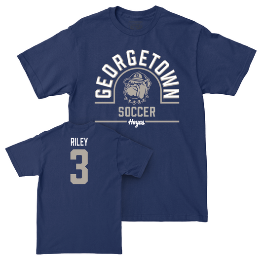 Georgetown Women's Soccer Navy Classic Tee - Brianne Riley Youth Small