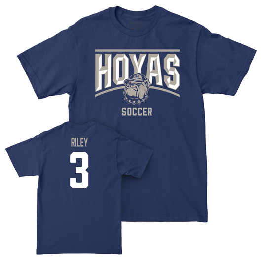 Georgetown Women's Soccer Navy Staple Tee - Brianne Riley Youth Small