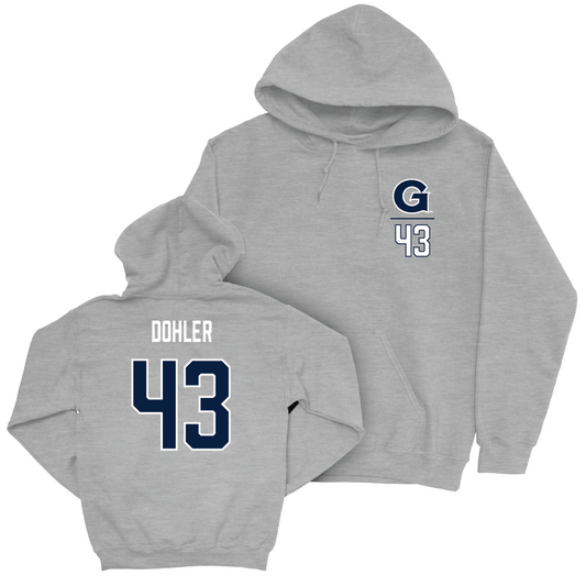 Georgetown Football Sport Grey Logo Hoodie - Christian Dohler Youth Small