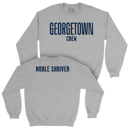 Georgetown Women's Crew Sport Grey Wordmark Crew - Claire Noble Shriver Youth Small