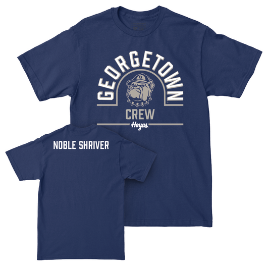 Georgetown Women's Crew Navy Classic Tee - Claire Noble Shriver Youth Small