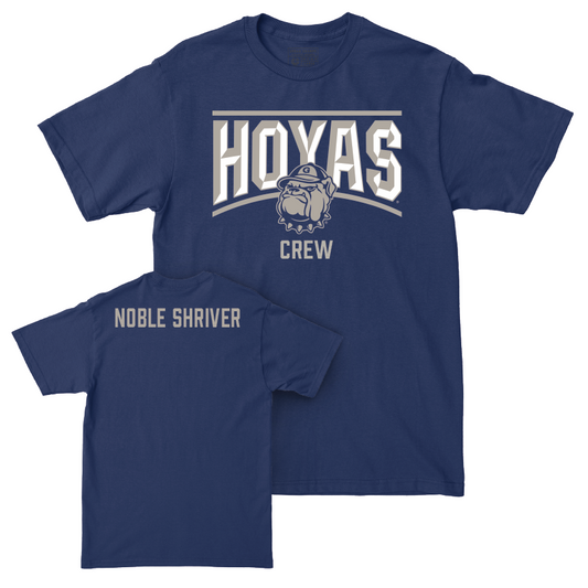 Georgetown Women's Crew Navy Staple Tee - Claire Noble Shriver Youth Small