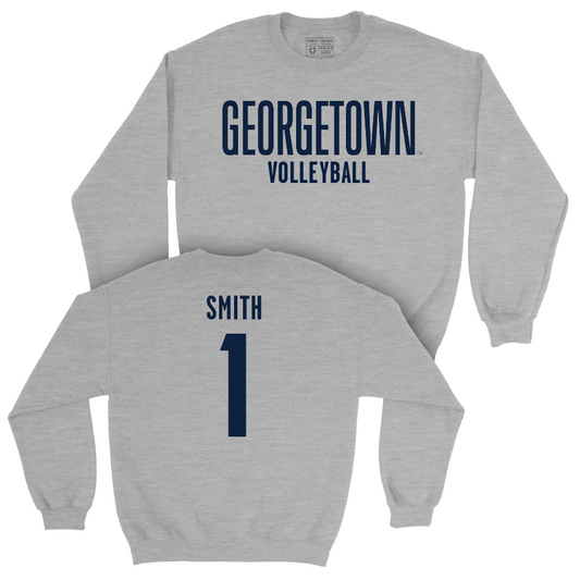 Georgetown Volleyball Sport Grey Wordmark Crew - Chanelle Smith Youth Small